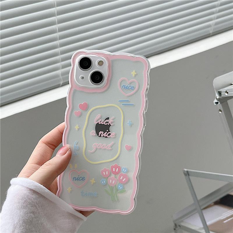 Чехол для телефона Zhitai Tulip Wave для iPhone 15/14 Pro Max/XS Max/678