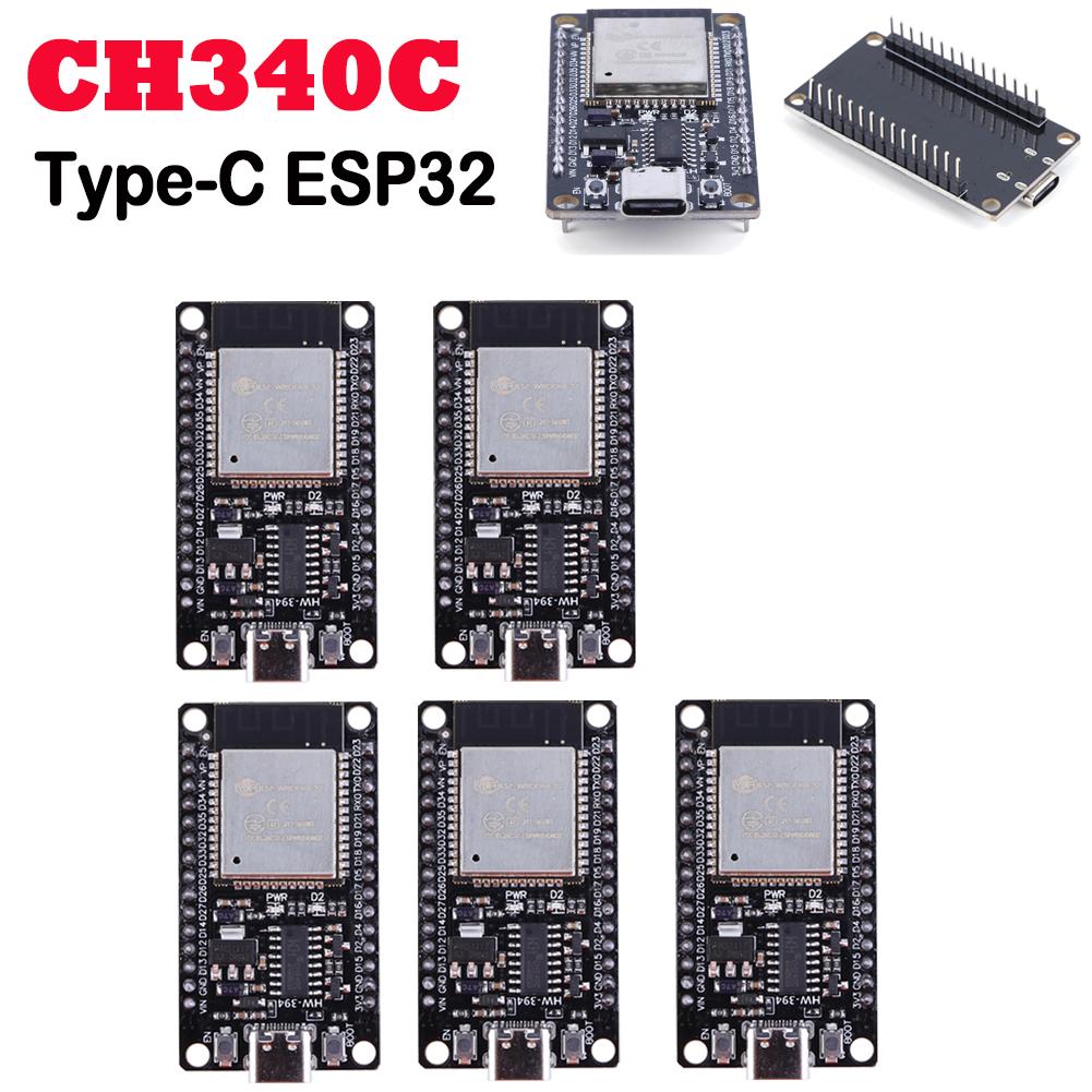 ESP32 Плата разработки 32 Мбит Беспроводной модуль 5 В TYPE-C CH340C Сверхнизкое энергопотребление Модуль платы разработки