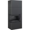 Modular Fireplace Box 8 kW Ø 200 Black