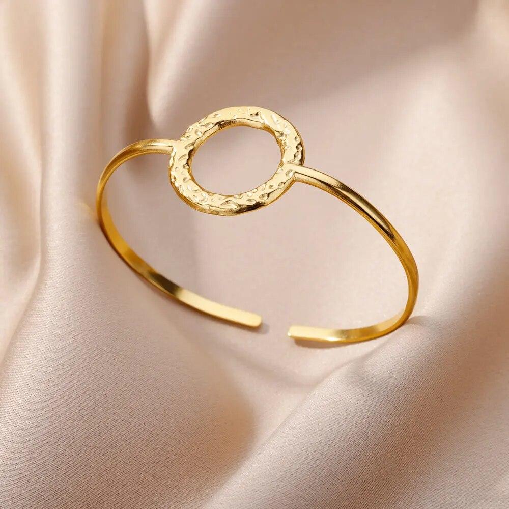 Jesus Bangles Bracelet for Women Stainless Steel Gold Color Luxury Bracelets 2024 Free Shipping Jewelry Pulseras Mujer Bijoux