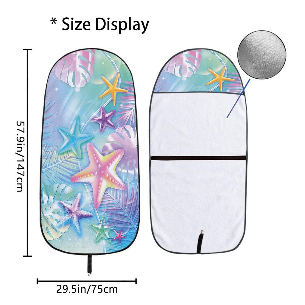Universal Gym Workout Car Seat Protector Towel - All-Season Front Cover
