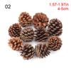 10 шт. Домашняя Рождественская DIY Гирлянда Сушеные Растения Рождественские Украшения Шишка Натуральные Сосновые Шишки