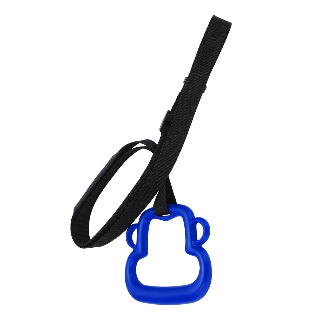 1Pair Children Gymnastic Rings with Adjustable Straps Kids Exercise Pull Up Rings 331lb CapacityBlue