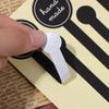 100 шт. Самоклеящаяся длинная ручная работа Упаковка для торта Запечатывающая наклейка Крафтовый стикер
