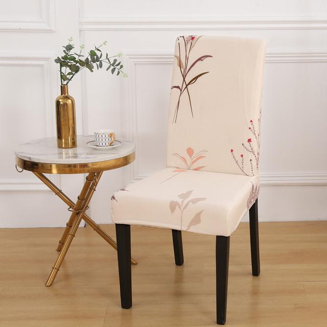 Чехлы для стульев Nordic Stretch, чехлы для стульев для столовой, спандекс, эластичные чехлы для офисных сидений, для ресторанов, банкетов, отелей, домашнего декора