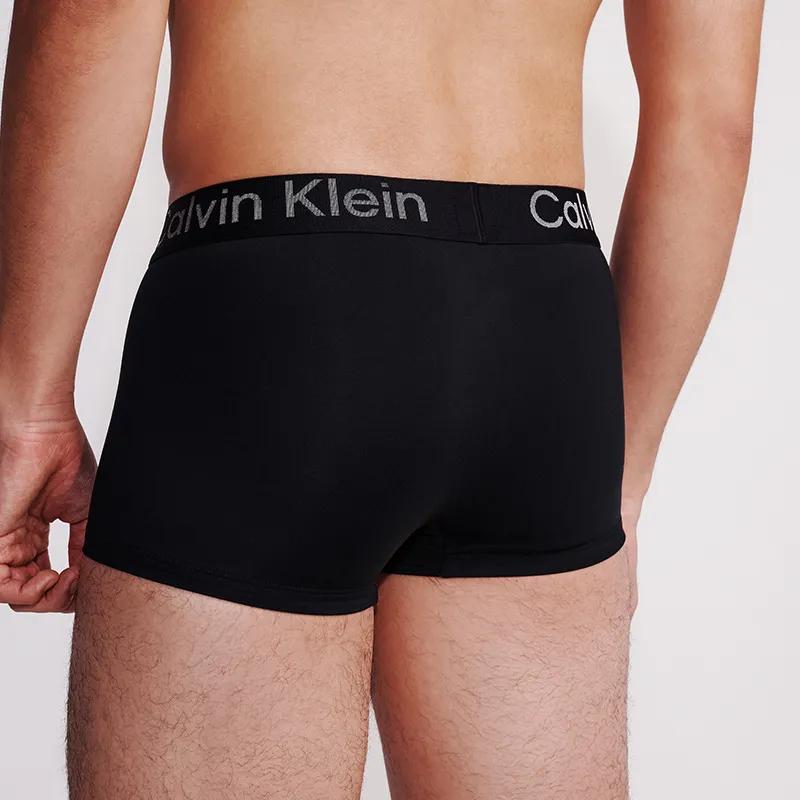 Calvin Klein Мужские боксеры с гладкой низкой посадкой, жаккардовый пояс, предотвращающие натирание, 1 шт.