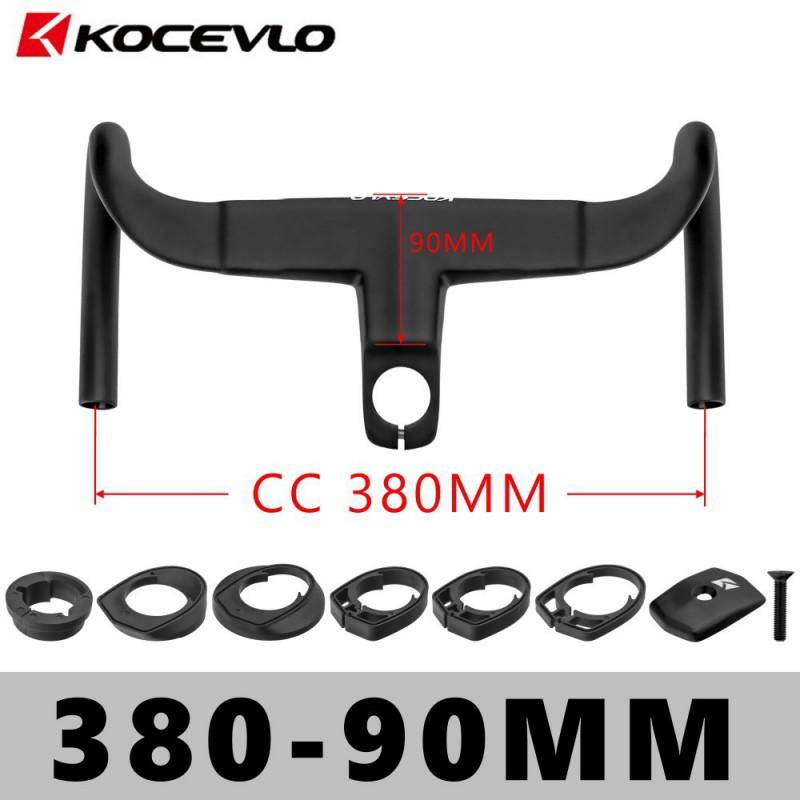 KOCEVLO K13 Carbon Fiber Integrated Drop Handlebar With Internal Cable Routing Computer Mount