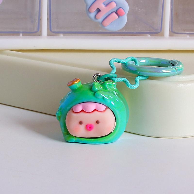 Kawaii милый брелок мультфильм стереоскопический смола океан кукла брелок кулон рюкзак украшения аксессуары подарки