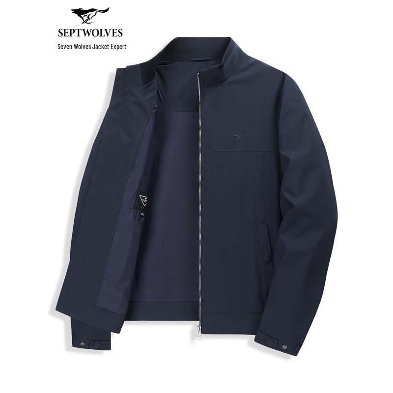 SEPTWOLVES Мужская куртка в стиле business casual со стойкой