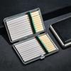 Metal PU Leather Cigarette Case Portable 20 Sticks Capacity Cigarette Holder for Men Women Smoking Accessories Box