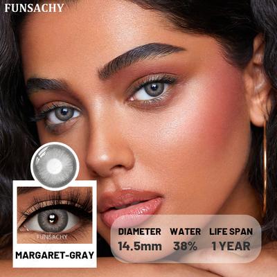 FUNSACHY 2 шт. Контактные линзы для глаз Натуральные Корейские Коричневые Красота Зрачки Глазные линзы Контакты 1 год Модные Зеленые Зрачковые линзы
