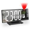 Digital Projection Alarm Clock with Temperature USB Rotatable 180 Degrees Multi-Function Night Mode Display2