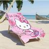 Быстросохнущее пляжное полотенце, Милый принт с персонажами Sanrio, Подходит для пляжа, Коврик для йоги, Шарф от солнца, Путешествия, Кемпинг
