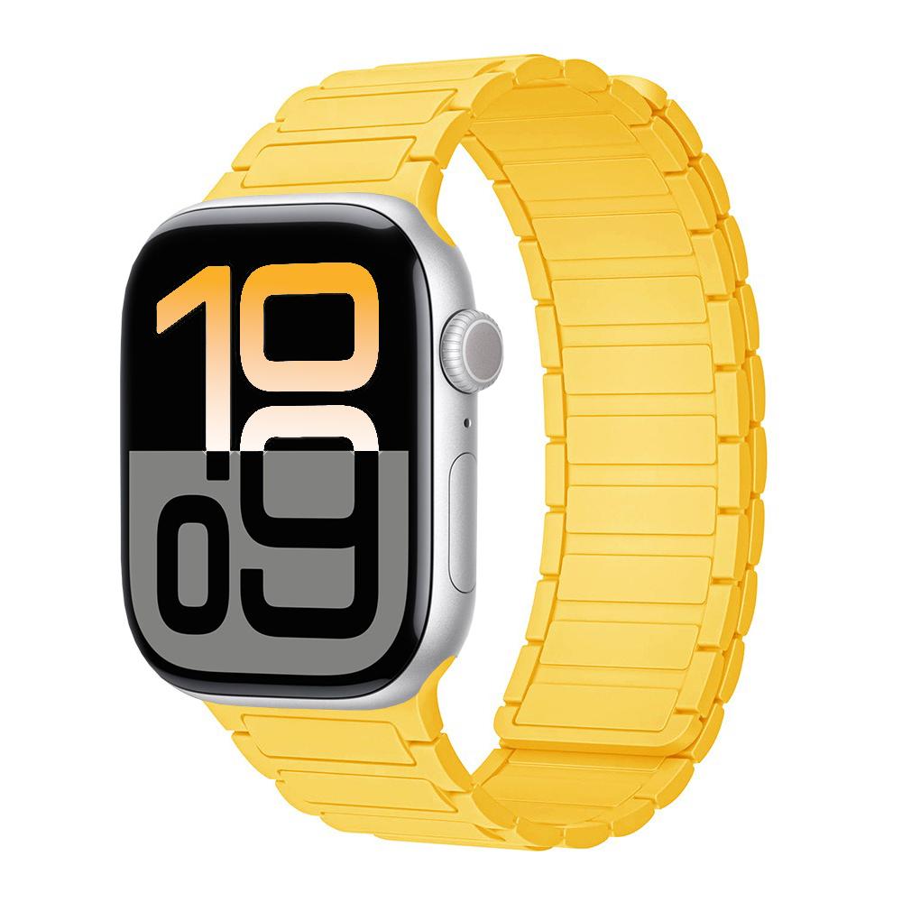 New Magnetic Silicone Strap for Apple Watch Band Ultra 3/2 49mm 11 10 46mm 42mm Bracelet Belt iWatch 9 8 7 6 5 SE 45mm 41mm 44mm