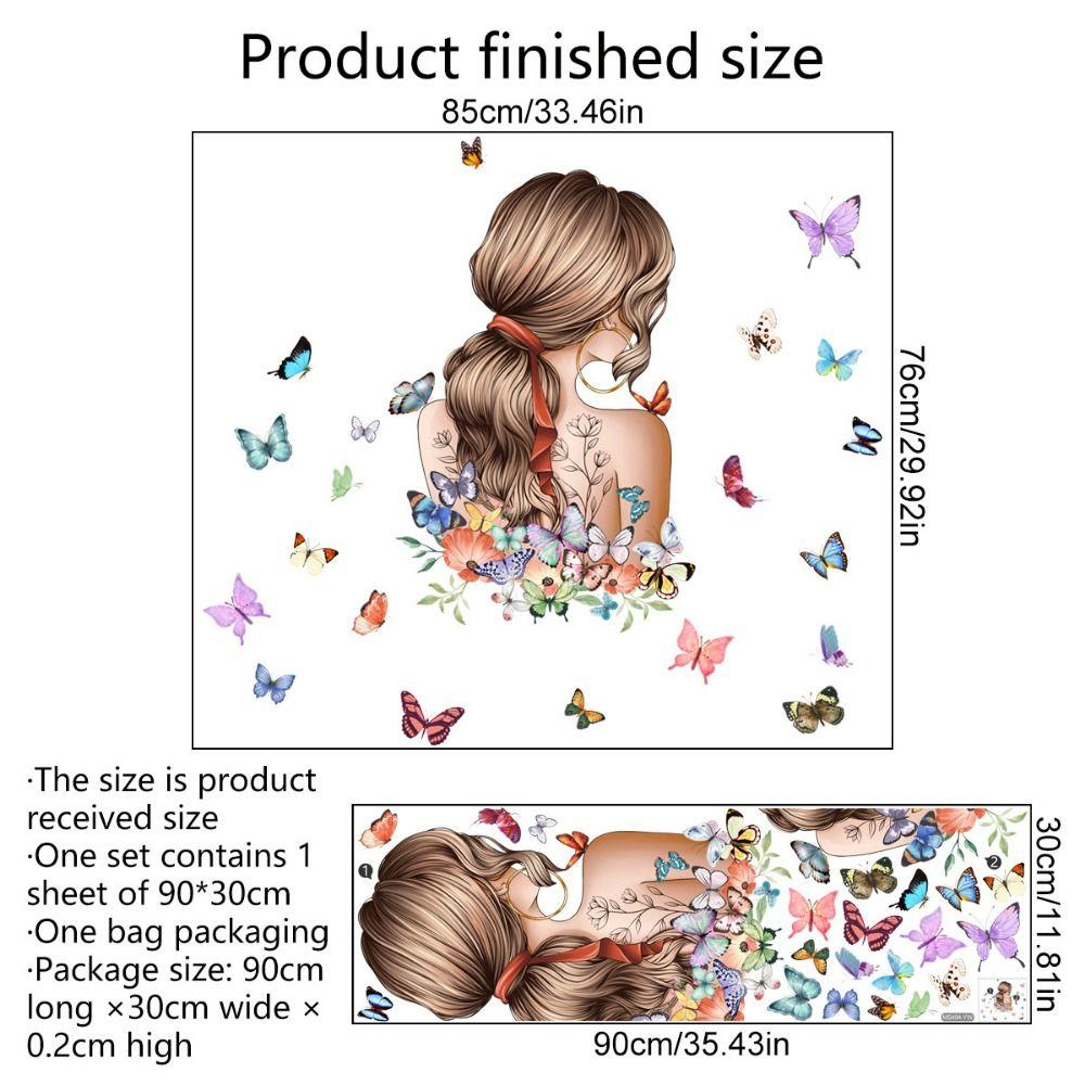 Мультяшные наклейки на стену для девочки, многоцветные, декоративные наклейки на стену, НОВЫЕ, наклейки на стену, детская комната