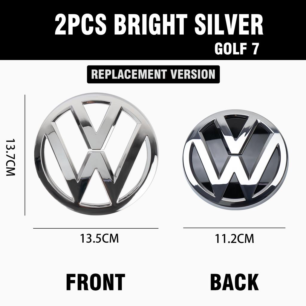 For VW 1/2Pcs Car Front Bonnet Grill Rear Trunk Emblem Logo Cover Replacement Badge For Volkswagen VW Golf 7 MK 7 2014 2015 20
