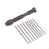 0.5-3.0Mm Hand Drill Set Mini Aluminum Hand Drill Bit Jewelry Craft Hand Manual Drill Woodworking Tools Drill Bit Dropship