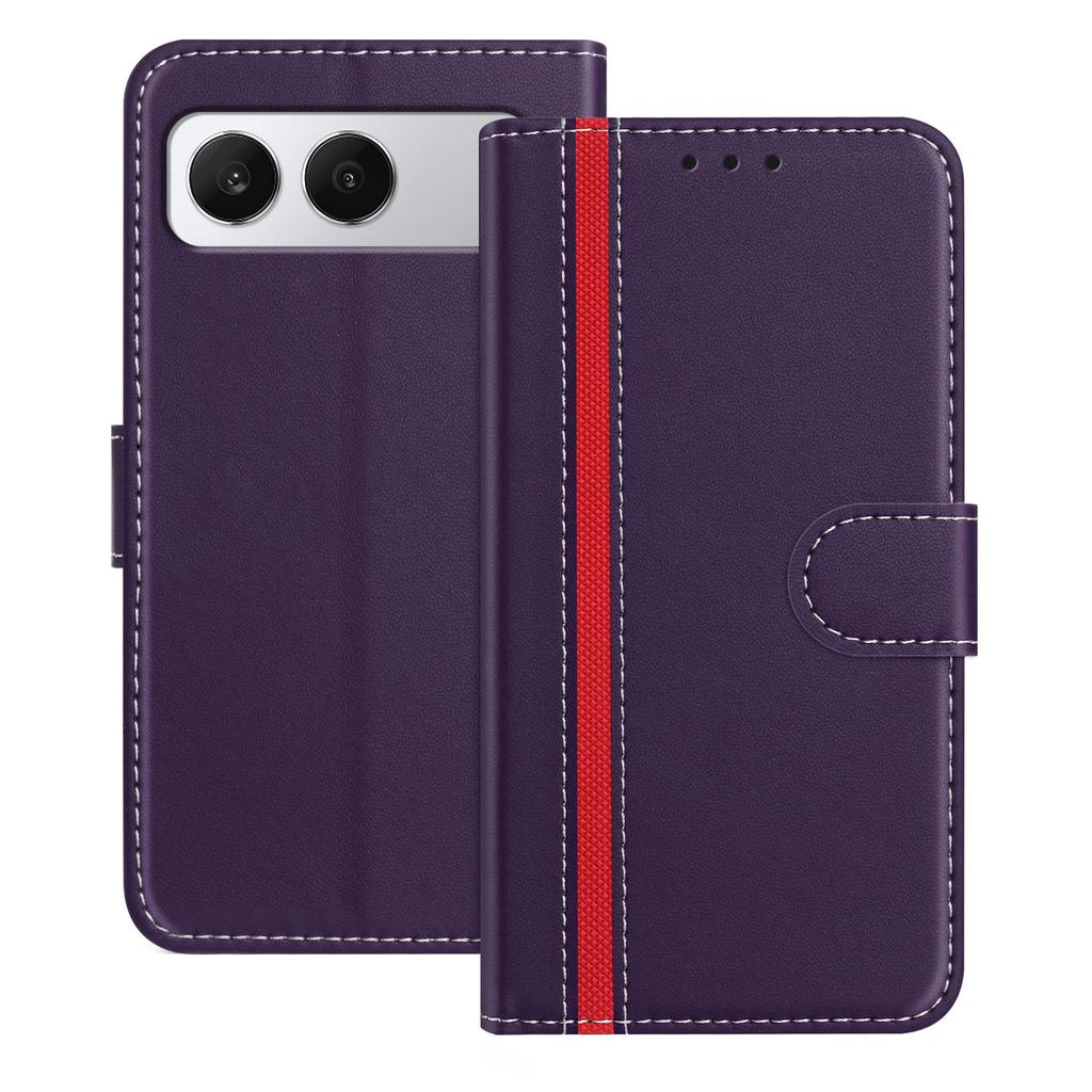 For OnePlus Nord 4 Phone Cases Wallet Stand Color Splicing Leather Cover with Magnetic Clasp