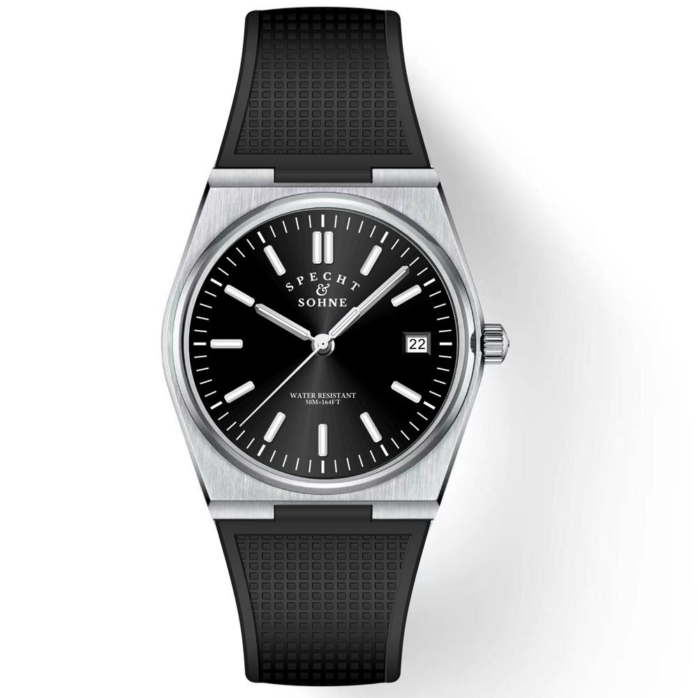 Новые поступления 2024, мужские часы из нержавеющей стали с сапфиром, классические кварцевые мужские часы Relogio Masculino, 100 м, водонепроницаемые