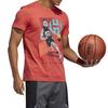 Adidas Basketball Sports Short Sleeve T-Shirt Men Tops Glory-Red FT8836