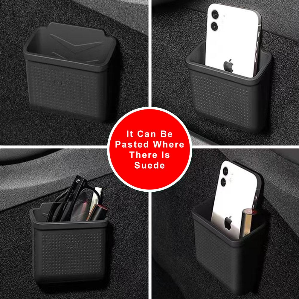Heenvn Series Storage Box For Tesla Model 3 S X Y Hidden Silicone Easy Install Bag 2025Auto Interior Accessories Universal Parts