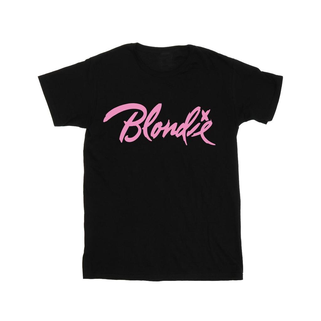 Blondie Womens/Ladies Classic Logo Cotton Boyfriend T-Shirt
