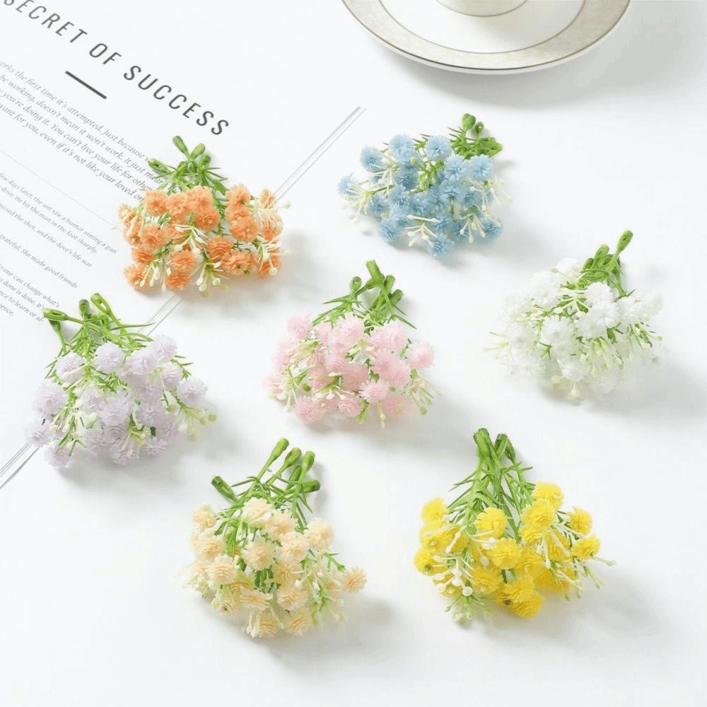 50PCS Multicolor Gypsophila Flower Heads Flower Heads Decorative Flower Accessories Party Supplies