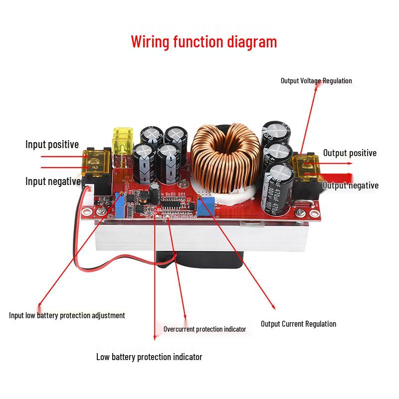 DC1 Регулируемый 200 Вт Высокомощный Синхронный Понижающий Преобразователь Модуль