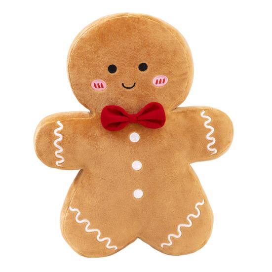 Пряничный человечек плюшевая кукла подушка мягкая милая рождественская декоративная подушка для домашнего дивана-кровати