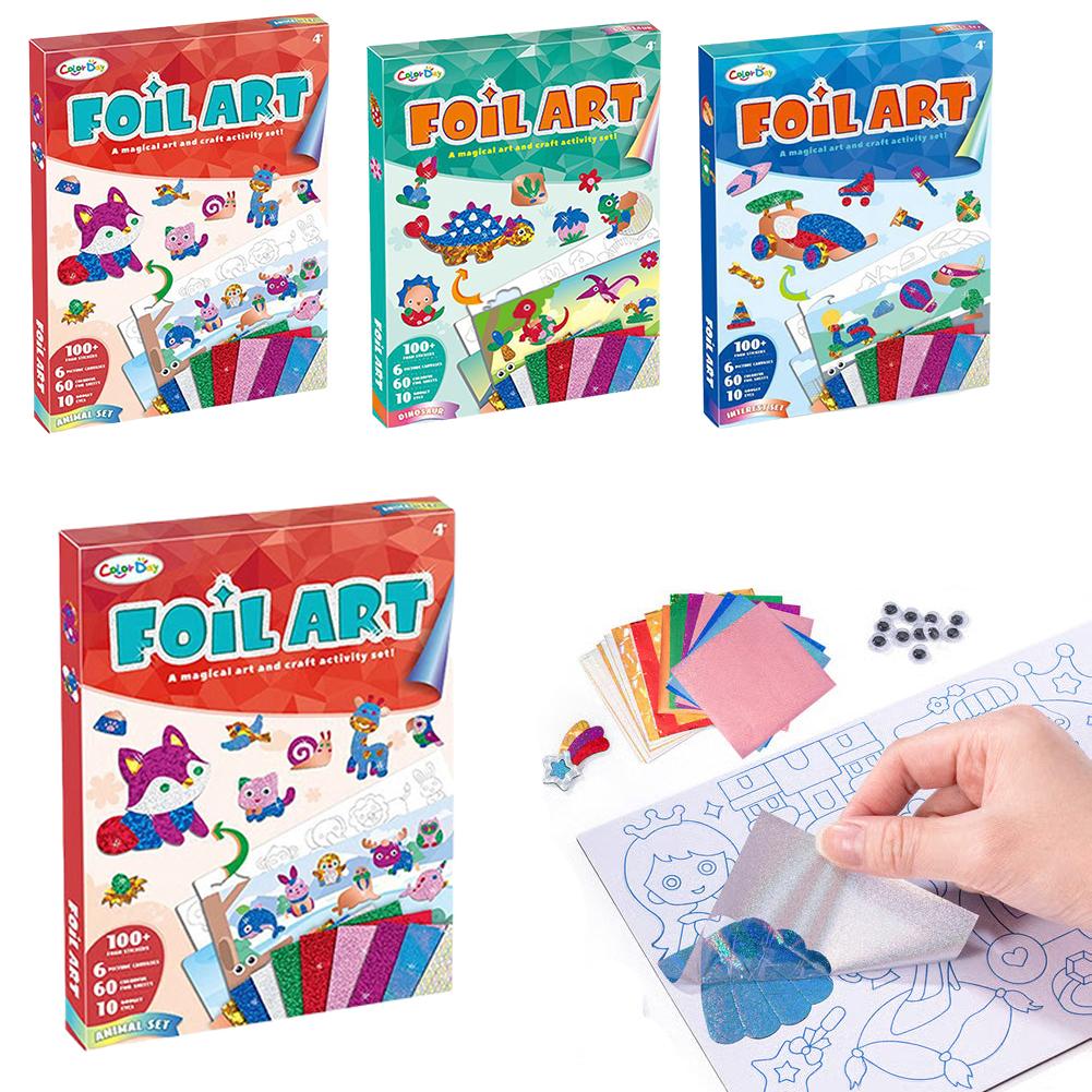 Набор наклеек ручной работы Сцена Креативные детские наклейки Игрушки Развивающая игрушка-пазл для раннего развития ребенка Книга с наклейками для тренировки внимания