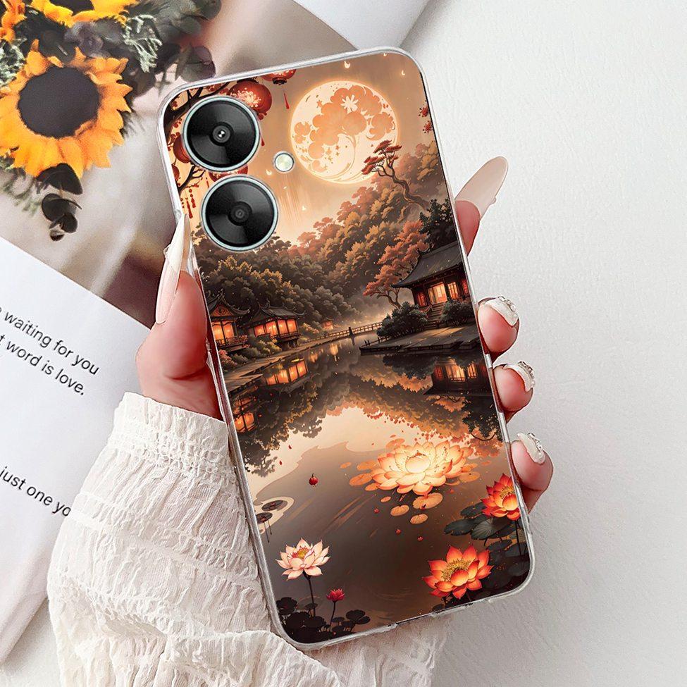 Clear Casing For Redmi 13C 13R 5G Cover For Redmi 13C 5G Case Luxury Butterfly Love Fashion Flowers Cool Cute Cartoon Painted