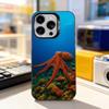 Ocean Octopus-s Marine Life For iPhone 17,16,15,14,13,12,11,Pro,Max,Plus,E,Air,Mini Anti Fall Black Matte Hard Bumper Phone Case