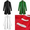 Renaissance Medieval Men Steampunk Jacket Gothic Retro Uniform Coat Windbreaker