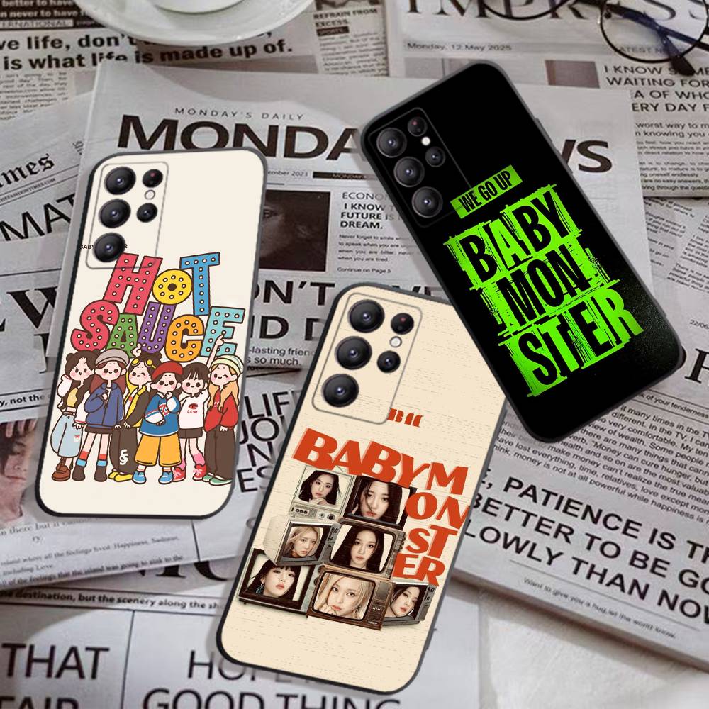 Singer B-BABYMONSTER Phone Case For Samsung S 24 fe 25 Ultra plus 20 lite 21 30 22 23 24 22 Ultra 5G Fundas