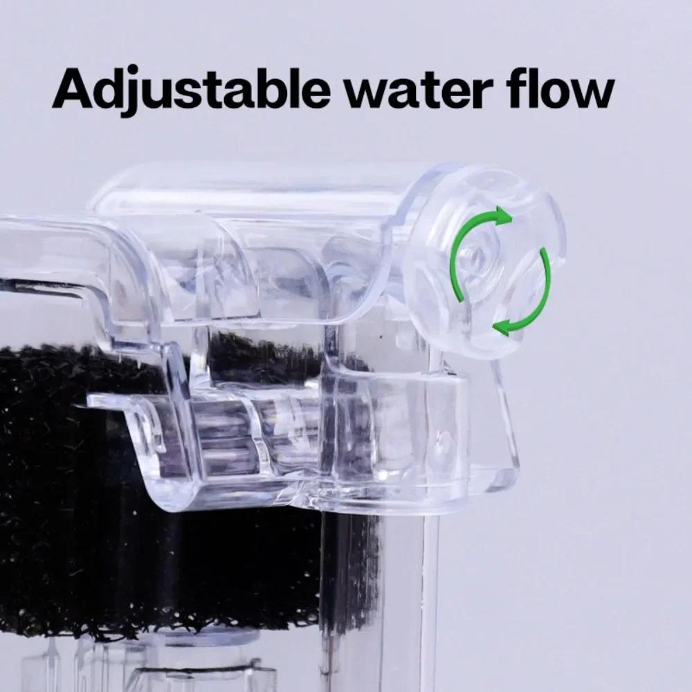 ПОДВЕСНОЙ ФИЛЬТР PRO Аквариумный Подвесной Фильтр Сверхтихий 3 Слоя Губка для Аквариума 30-80Л 250Л/Ч 25Вт