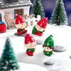 6 шт. Мини-фигурки рождественских эльфов Милые эльфы Маленькие человечки Декор для DIY Сказочный сад Рождественская елка Праздничный декор