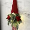 Led Lighted Christmas Hanging Ornament Warm Led Lighted Faceless Gnome Christmas Hanging Ornament Front Door Christmas Decor