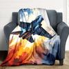 1pc Aircraft Sky Lightweight Flannel Blanket, Comfortable and Warm Blanket, for Office and Camping Sofa Bed, Livingroom123