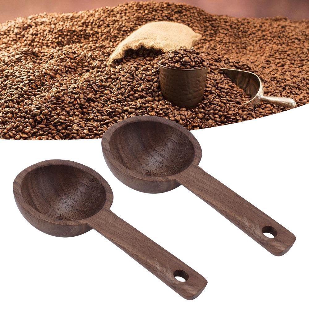Walnut Coffee Scoop Elegant Wooden Spoon Coffee Accessories Walnut Teaspoon Coffee Brewing