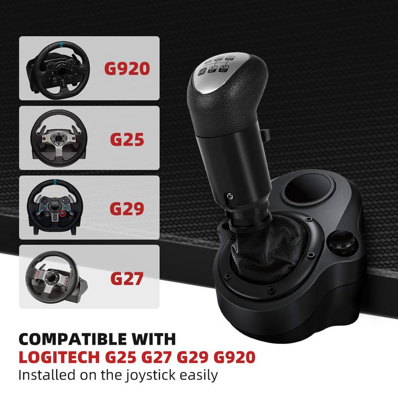 RASTP-USB Ручка переключения передач для Euro Truck Simulator PC Для игр ATS&ETS2 Совместима с Logitech G29 G27 G25 G920 SFN190-BK