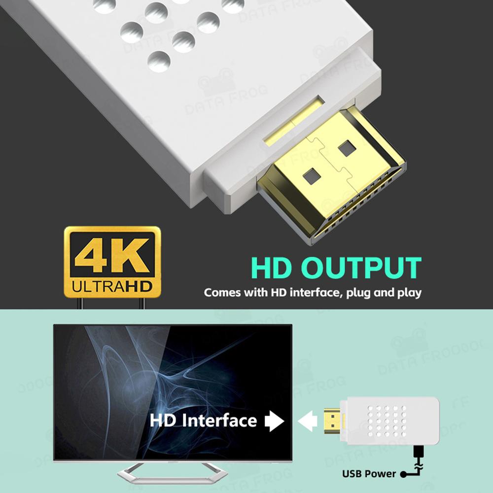 DATA FROG Y2 FIT Встроенный 1086 игр HD TV Видео Игровая приставка Двойной беспроводной геймпад