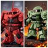 Милая сборная модель Zaku II Серийная версия Q Версия Робот-модель Mobile Suit для возраста 8+ Подарок