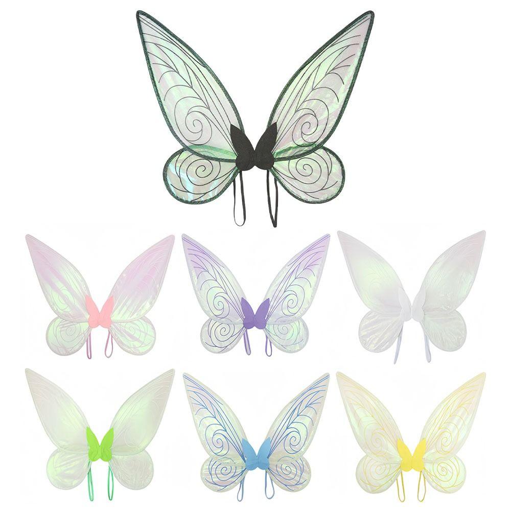 Нарядные крылья феи для взрослых детей, сверкающие крылья бабочки для костюма, крылья ангела для девочек