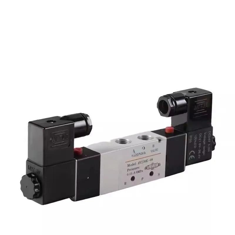 4V130C-06 4V230C-08 Solenoid Valve Control Valve Reversing valve 12v 24V 220v 36V Coil Two-position Five-way 4V330C-10 4V430C-15
