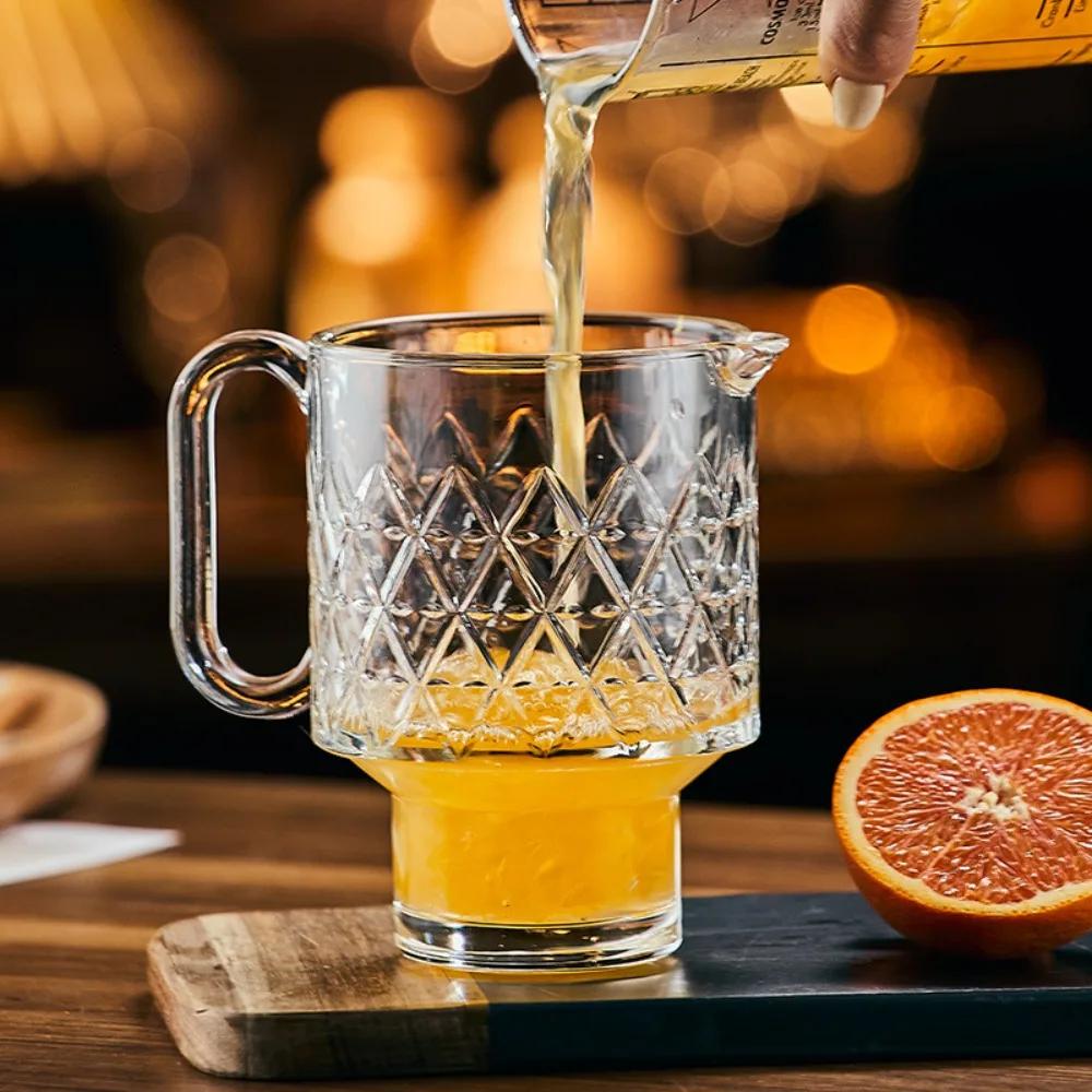 1 шт. 650 мл большая емкость для фруктовых стаканов с ручками коктейльный бокал летний лимонный чай чашки сока подходит для баров клубных встреч