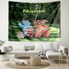 Custom Name In the Night Garden Print Tapestry, Backdrop, Easy Setup, Ideal for Bedroom, Office & Living Room, with Aesthetic Wall Hanging Decor.