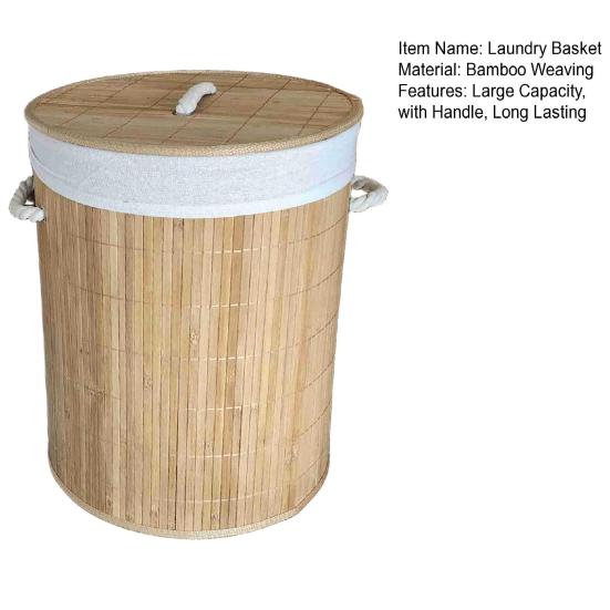 Корзина для хранения одежды Yousheng, корзина для белья с ручкой, большая вместимость, прочный несущий органайзер для всякой всячины, корзина для грязного белья