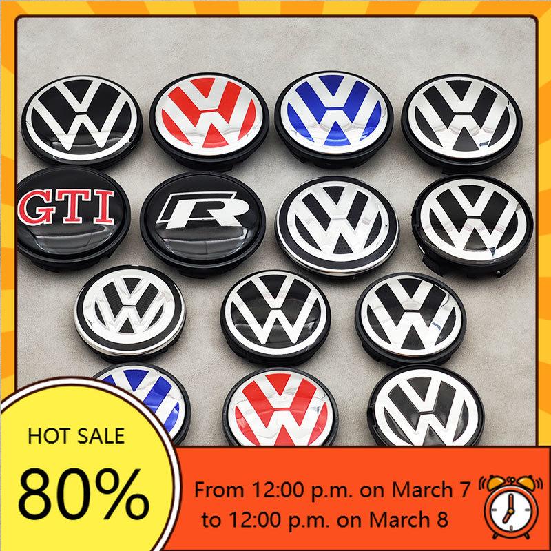 For VW Volkswagen Jetta MK5 Golf 4pcs 55mm 56mm 65mm 70mm 76mm Car Wheel Center Hub Caps Cover For VW Volkswagen Golf Polo Passa
