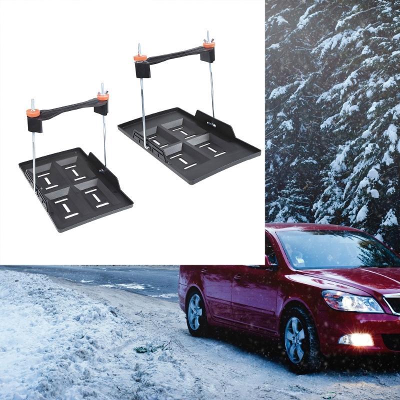 Car Battery Mounting Tray Bracket Kit with Molded Battery Tray Metal Hold Down Rods for Marine Install Support