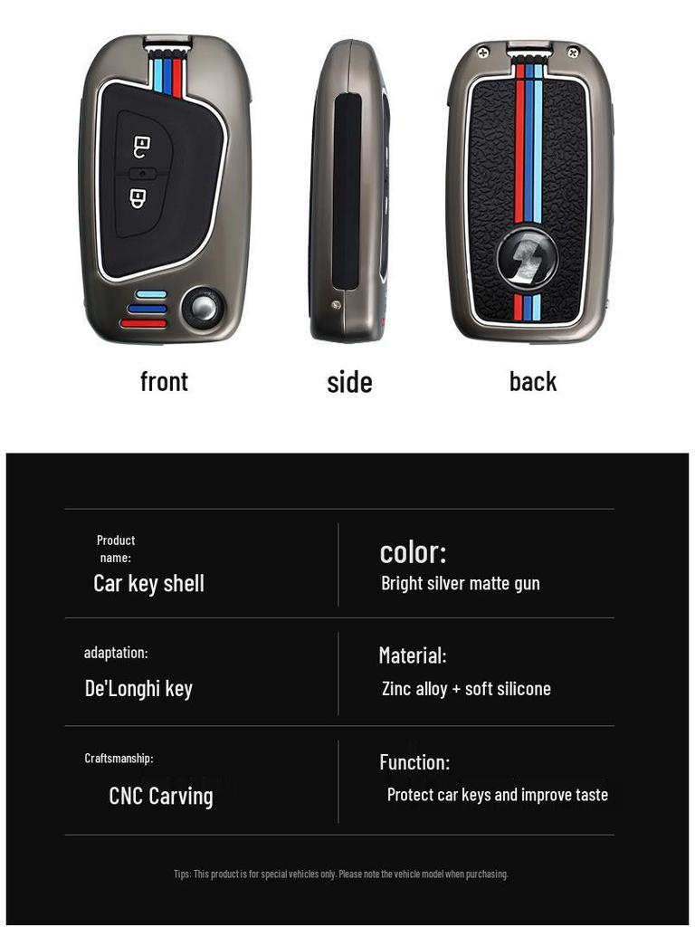 20 Shaanqi Delong X5000 Tractor Key Cases: K5000 Heavy Truck Metal Shell with Buckle